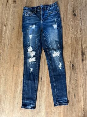 Buckle Black Ankle Skinny Jeans